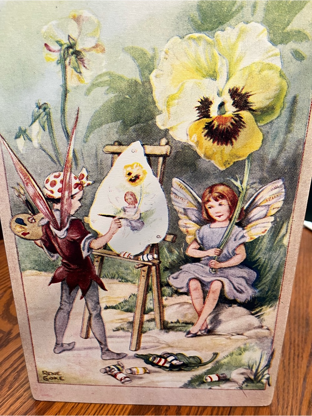 Rene Cloke Vintage Fairy Painting
